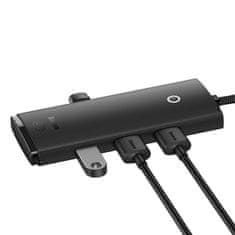 BASEUS Baseus Lite Series 4-Port HUB (USB-A na 4xUSB-A 3.0) 0,25m čierny (WKQX030001)