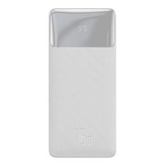 BASEUS Baseus Bipow Powerbank s displejom 30000mAh 15W biela Overseas Edition + USB - Micro USB kábel 0,25m biely PPBD050202