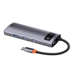 BASEUS Multifunkčný USB HUB 5v1 USB typu C PD 100W HDMI sivý (WKWG020013)