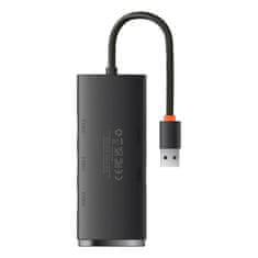 BASEUS Baseus Lite Series 4-Port HUB (USB-A na 4xUSB-A 3.0) 0,25m čierny (WKQX030001)