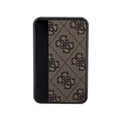 Guess Guess 4G Leather Metal Logo 18W 10000mAh powerbank - hnedá