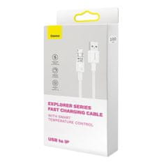 BASEUS Baseus Explorer USB - Lightning kábel 2,4A 2 m biely (CATS010102)