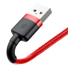 BASEUS Baseus Cafule nylonový kábel USB / Lightning QC3.0 2.4A 1M červený (CALKLF-B09)