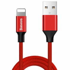 BASEUS Baseus Yiven látkový opletený kábel USB / Lightning 1,8 m červený (CALYW-A09)