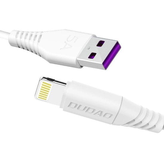 DUDAO Dudao USB/Lightning kábel 5A 1m biely (L2L 1m biely)