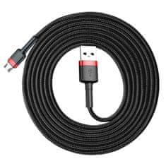 BASEUS Baseus Cafule nylonový USB / micro USB kábel 1,5A 2M čierno-červený (CAMKLF-C91)