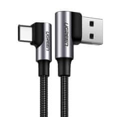 Ugreen Ugreen uhlový kábel USB - USB-C Quick Charge 3.0 QC3.0 3 A 2 m sivý (US176 20857)