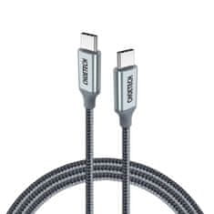 Choetech Choetech USB-C - USB-C 5A 100 W PD 480 Mbps kábel 1,8 m sivý (XCC-1002-GY)