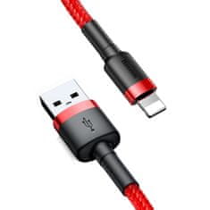 BASEUS Baseus Cafule nylonový kábel USB / Lightning QC3.0 2A 3M červený (CALKLF-R09)