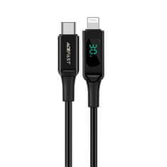 AceFast Acefast MFI USB-C - Lightning kábel 1,2 m, 30 W, 3A čierny (C6-01 Black)