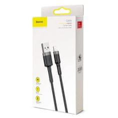 BASEUS Baseus Cafule nylonový kábel USB / Lightning QC3.0 2A 3M čierno-sivý (CALKLF-RG1)