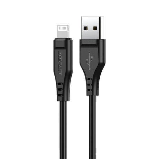 AceFast Acefast MFI USB - Lightning kábel 1,2 m, 2,4 A čierny (C3-02 black)