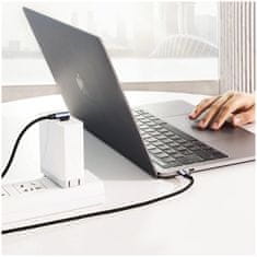 Ugreen Ugreen uhlový kábel USB-C - USB-C PD 60 W 20 V 3 A 1 m čierno-sivý (US255 50123)