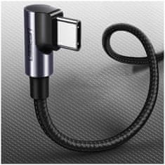 Ugreen Ugreen uhlový kábel USB-C - USB-C PD 60 W 20 V 3 A 1 m čierno-sivý (US255 50123)