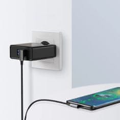 Ugreen Ugreen uhlový kábel USB - USB-C Quick Charge 3.0 QC3.0 3 A 2 m sivý (US176 20857)