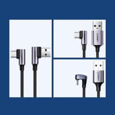 Ugreen Ugreen uhlový kábel USB - USB-C Quick Charge 3.0 QC3.0 3 A 2 m sivý (US176 20857)