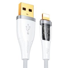 Joyroom Kábel Joyroom s inteligentným prepínačom USB-A - Lightning 2,4A 1,2 m biely (S-UL012A3)