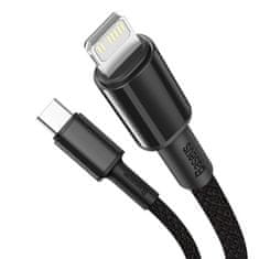 BASEUS Baseus USB-C - Lightning rýchlonabíjací kábel PD 20 W 1 m čierny (CATLGD-01)