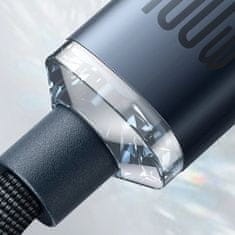 BASEUS Baseus Crystal Shine USB-C - USB-C 100W kábel 2 m fialový (CAJY000705)