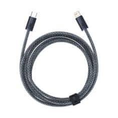 BASEUS Kábel Baseus pre iPhone USB-C - Lightning 2 m, PD 20W sivý (CALD000116)