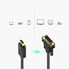 Ugreen Ugreen DisplayPort - DVI kábel 2 m čierny (DP103)