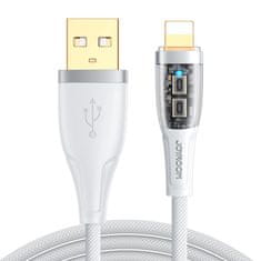 Joyroom Kábel Joyroom s inteligentným prepínačom USB-A - Lightning 2,4A 1,2 m biely (S-UL012A3)