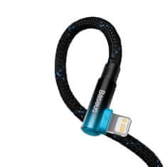 BASEUS Baseus MVP 2 Kolenovitý kábel PD s bočným konektorom USB-C / Lightning 1 m 20 W modrý (CAVP000221)