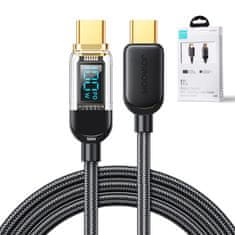 Joyroom Joyroom USB C - USB C 100W kábel 1,2 m čierny (S-CC100A4)