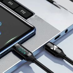 WOZINSKY Kábel USB C - USB C Wozinsky WUCCC2 s displejom PD 100W 2m čierny