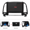 2 DIN Autorádio 9 palcové pre Hyundai Santa Fe 2 2006-2012, 1 GB RAM 32 GB ROM