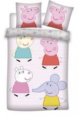 BrandMac Peppa Pig Little Friends detská prikrývka na posteľ 100x135cm, 40x60 cm