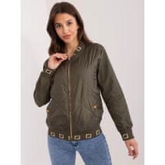 RELEVANCE Dámska bunda bomber so zapínaním na zips SEW khaki RV-BL-8224.22_405744 L-XL