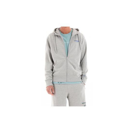 Superdry Mikina sivá Code Core Sport Zip Hood