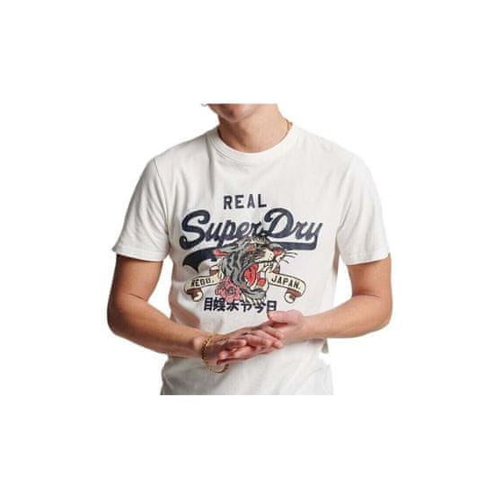 Superdry Tričko biela Vintage Vl Narrative Tee