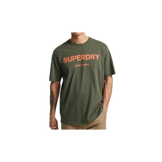 Superdry Tričko olivová L Code Core Sport Tee