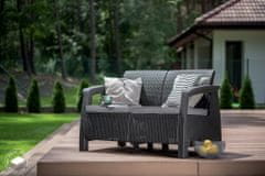 KETER CORFU LOVE SEAT - grafit