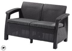 KETER CORFU LOVE SEAT - grafit