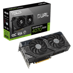 ASUS Dual GeForce RTX 4070 SUPER OC grafična kartica, 12 GB GDDR6X (DUAL-RTX4070S-O12G)