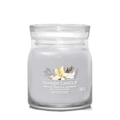 Yankee Candle Aromatická sviečka Signature sklo stredná Smoked Vanilla & Cashmere 368 g