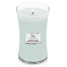 Woodwick Vonná sviečka váza Sagewood & Seagrass 609 g