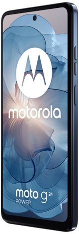 moderný mobilný dotykový telefón smartphone motorola Moto G24 Power 30W rýchlonabíjanie bleskové nabíjanie telefónu 6000 mah batéria výdrž lte wifi Bluetooth 2 sim Dual SIM slot pamäťová karta NFC 6,6-palcový hd+ IPS displej 50mpx fotoaparát google assistant macro objektív širokouhlá kamera výkonný fotoaparát makro MediaTek Helio G85 výkonný procesor LTE 4G Dolby Atmos stereo reproduktory