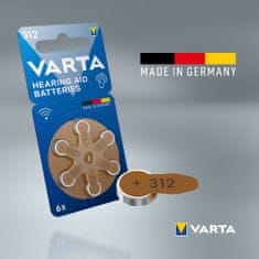 VARTA batérie do naslouchadel 312, 6ks