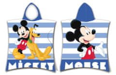 Jerry Fabrics Disney Mickey Stripe plážová osuška pončo 50x115cm