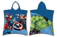 Jerry Fabrics Avengers Hero plážová osuška pončo 50x115cm