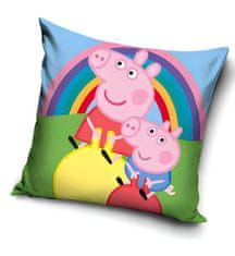 Carbotex Peppa Pig Rainbow obliečka na vankúš 40x40 cm