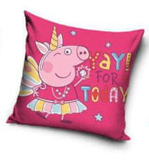 Carbotex Peppa Pig Yay obliečka na vankúš 40x40 cm