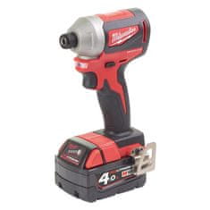 Milwaukee M18 CBLID-402C 1/4" Šesťhranný bezuhlíkový rázový uťahovák (2x4,0 Ah)