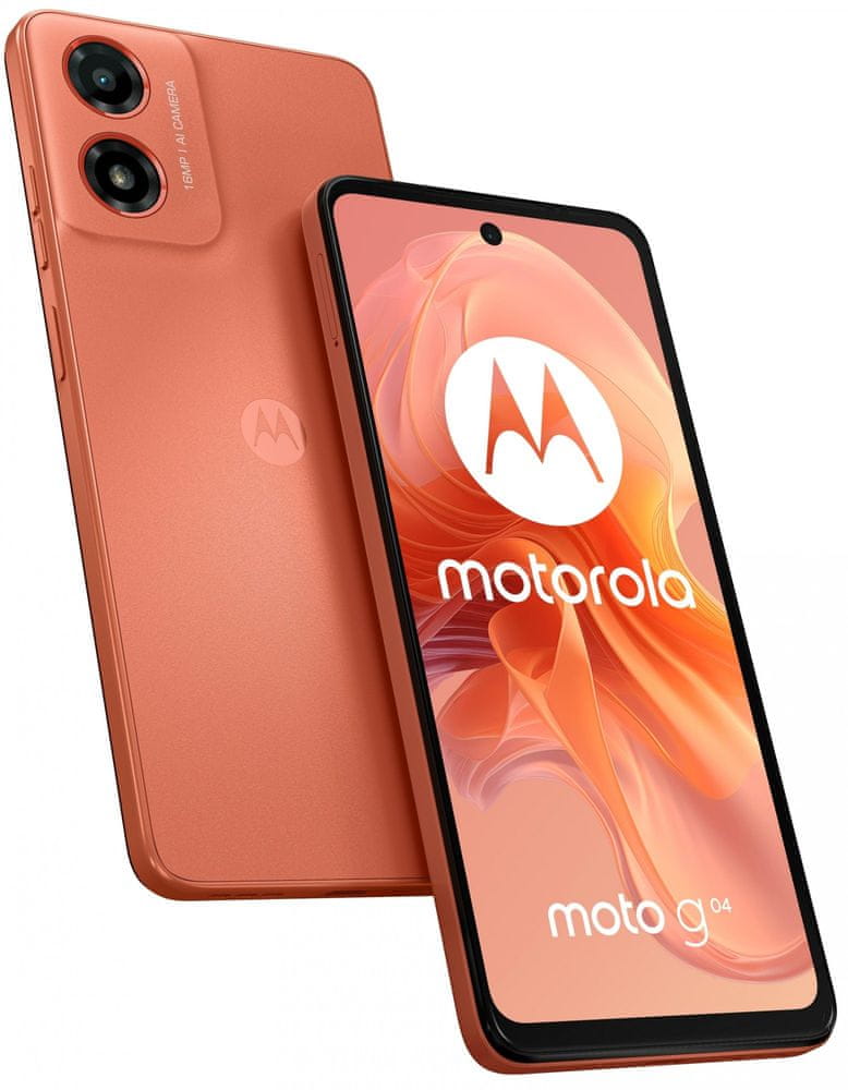 Motorola Moto G04, 4GB/64GB, Oranžová