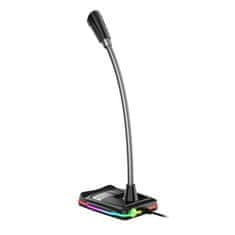 Platinet Mikrofon VARR GAMING RGB USB - černý