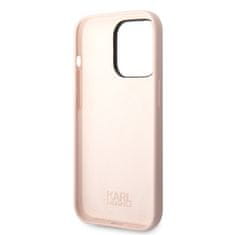 Karl Lagerfeld Kryt na mobil Liquid Silicone Ikonik NFT na Apple iPhone 15 Pro Max - růžový